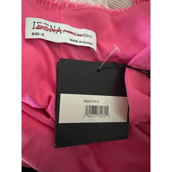 MAC DUGGAL SEQUINED ONE SHOULDER DRAPED BACK GOWN US 8 $398 - Picture 9 of 9